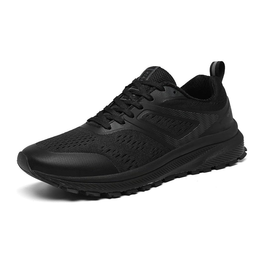 Xianv Men's US 8-10 Black Walking Shoes Lightweight Breathable Athletic Running
