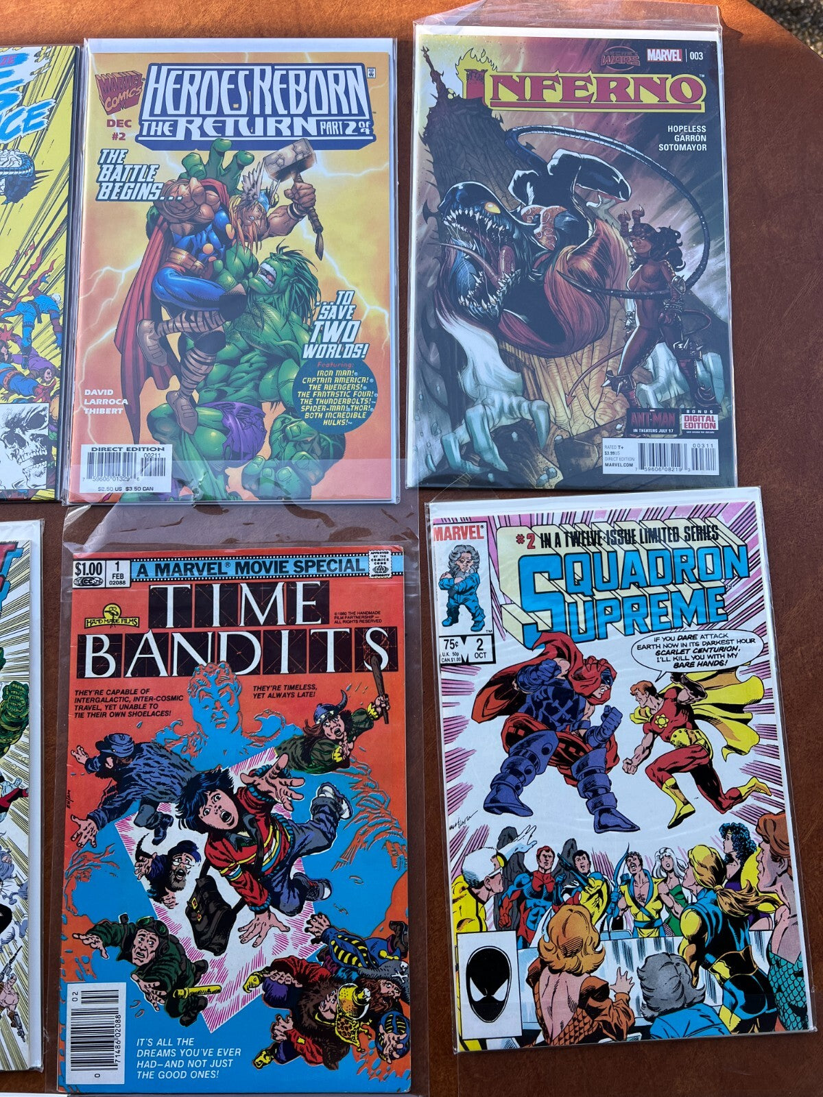 Lot of 12 Comics - Marvel - Time Bandits,Strange,Inferno,Thor,Starriors