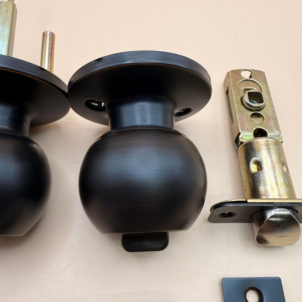 BRINKS E2435-150 Transitional Privacy Locking Interior Ball Door Knob, Tuscan B