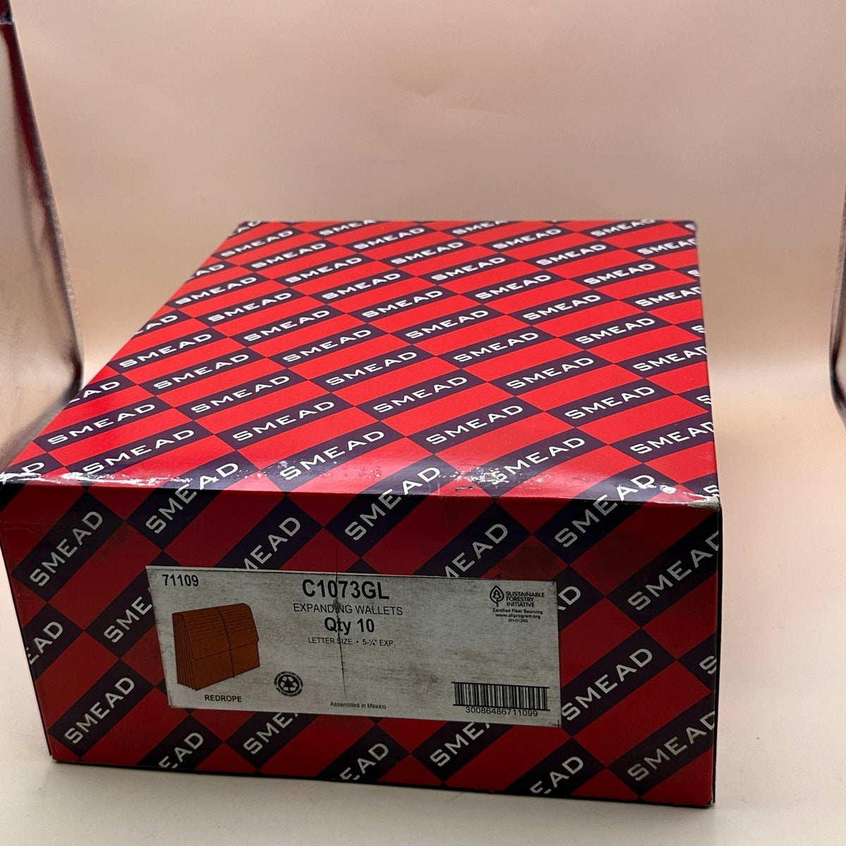 Pack of 10 Smead 71109 Expanding Wallet, 5-1/4"  Expansion Letter Size Accordion