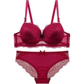 MSRP $18 Viomisha Women's L Red Floral Lace Two Piece Underwire Lingerie Lace