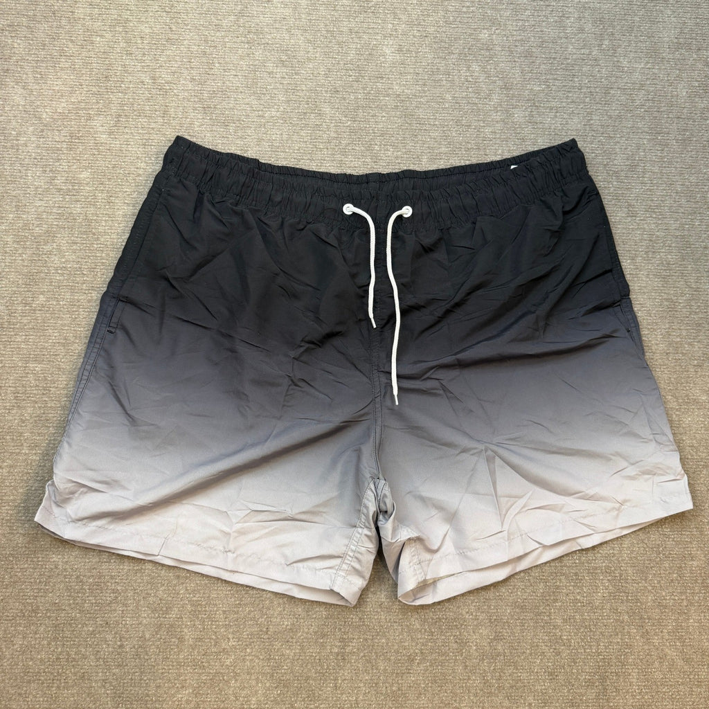 MADHERO Men's XL Swim Trunks Swimming Shorts Bathing Suit with Mesh Liner Black