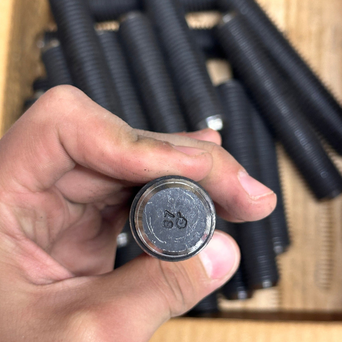 Pack of 24 Perine Danforth 1-8 x 5 1/2 B7 Full Thread Stud Bolts