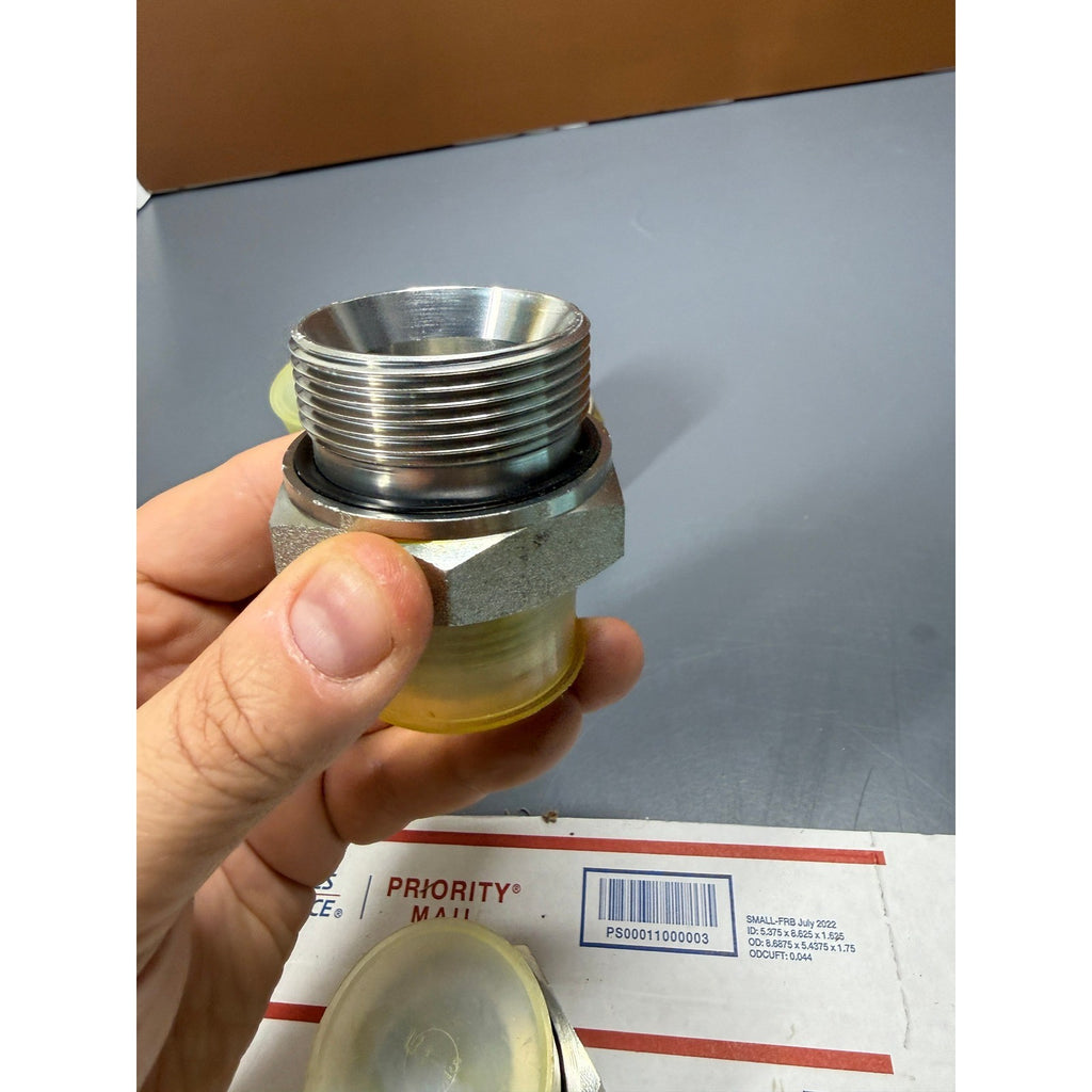 Set of 4 Hydraulic Adapters 1-5/8" JIC 37° Male x 1-1/2" NPT Male Pipe