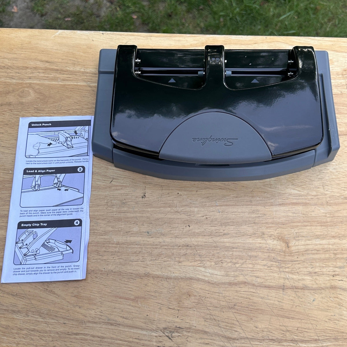 Swingline 74136 45-Sheet SmartTouch 3-Hole Punch w/ SMALL SCRATCH (See photo
