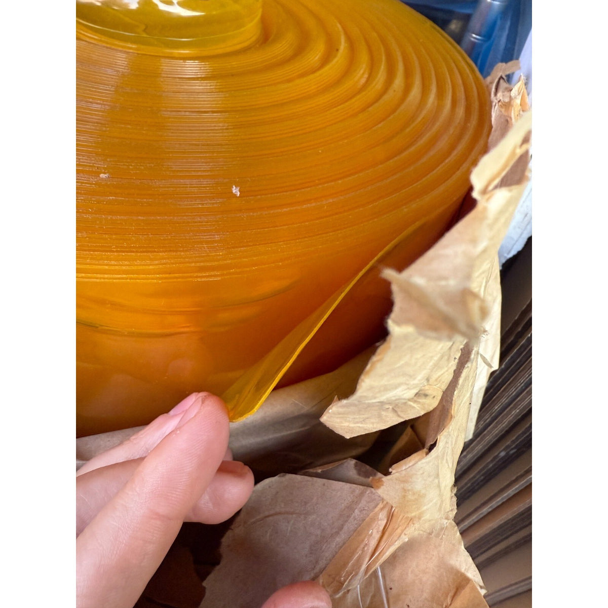 30 Mil Yellow Clear PVC Vinyl Film Roll 48" x 100 Yds Flexible Plastic Sheet