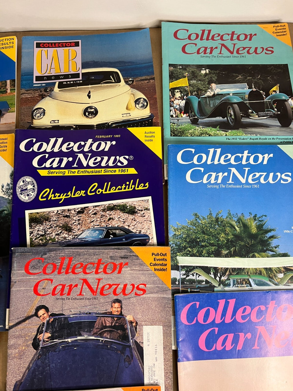 Lot of 21 Issues of Collector Car News Vintage Magazine 1990's