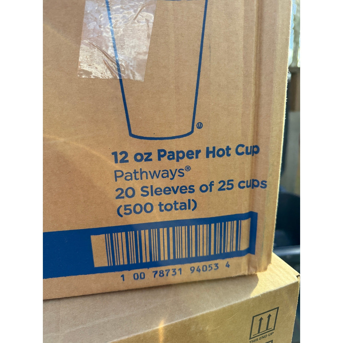 Pack of 500 Georgia Pacific Dixie 2342WS Pathways 12 Oz Paper Hot Cup