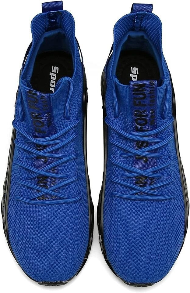 Men's US 8-9 Blue Just For Fun Breathable Athletic Running Casual Walking Shoes