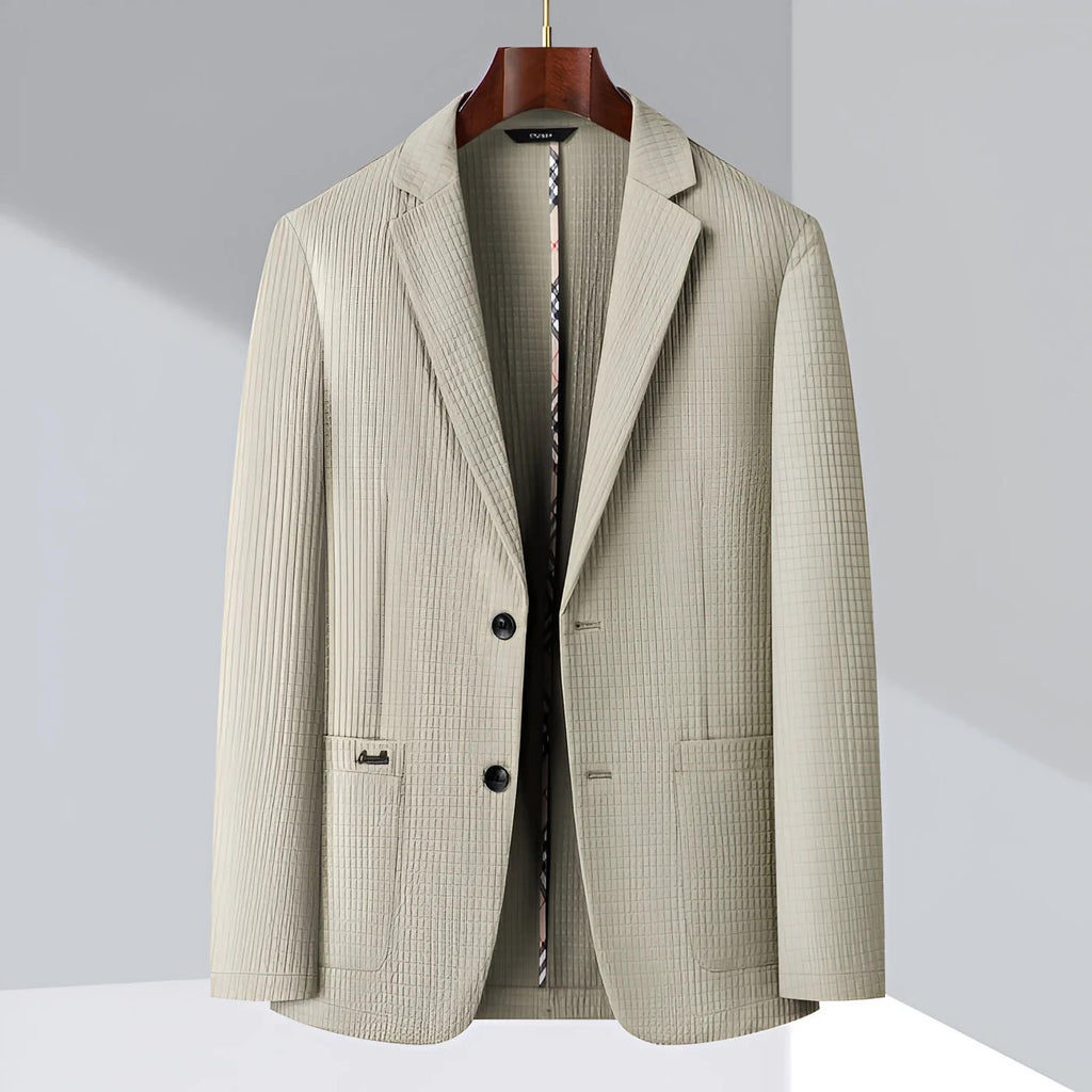 Men's L-XXL Spring Summer Leisure Business West Blazer Slim Jacket Khaki