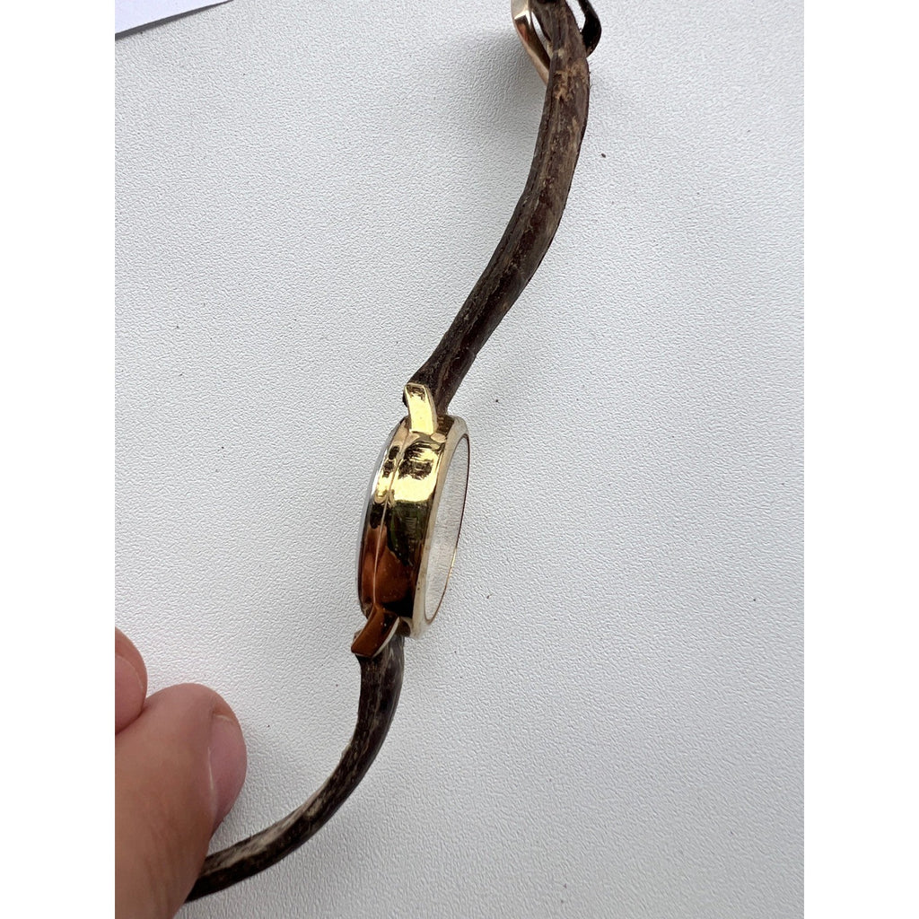 Timex Indiglo WR 30M Women's Watch Brown Leather Band Needs Battery