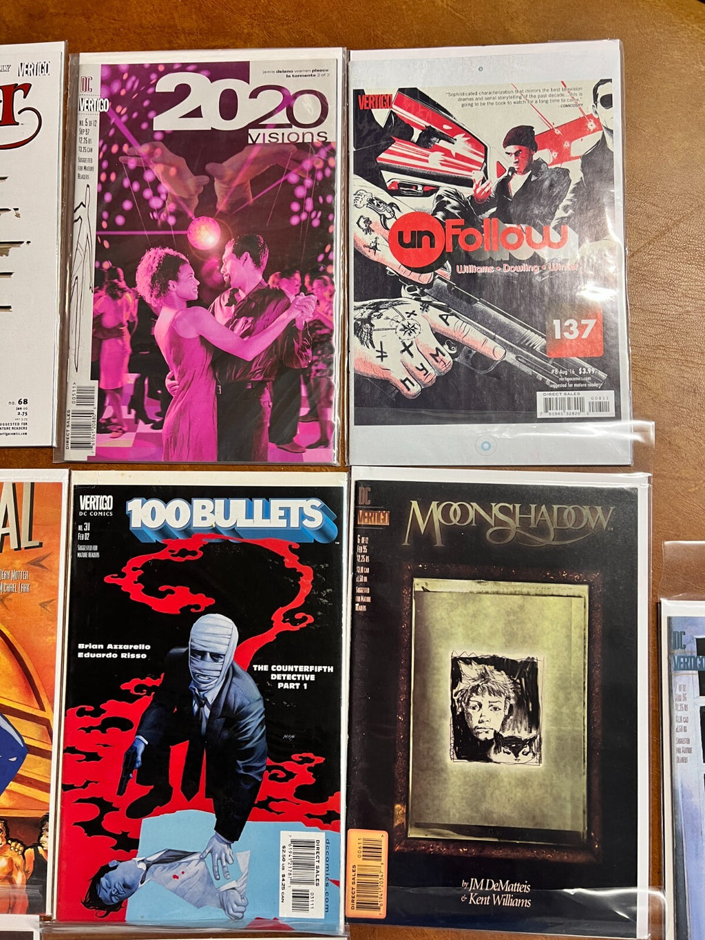 Lot of 10 DC/Vertigo comics Lucifer, Unfollow, Terminal City, 100 Bullets, Moons