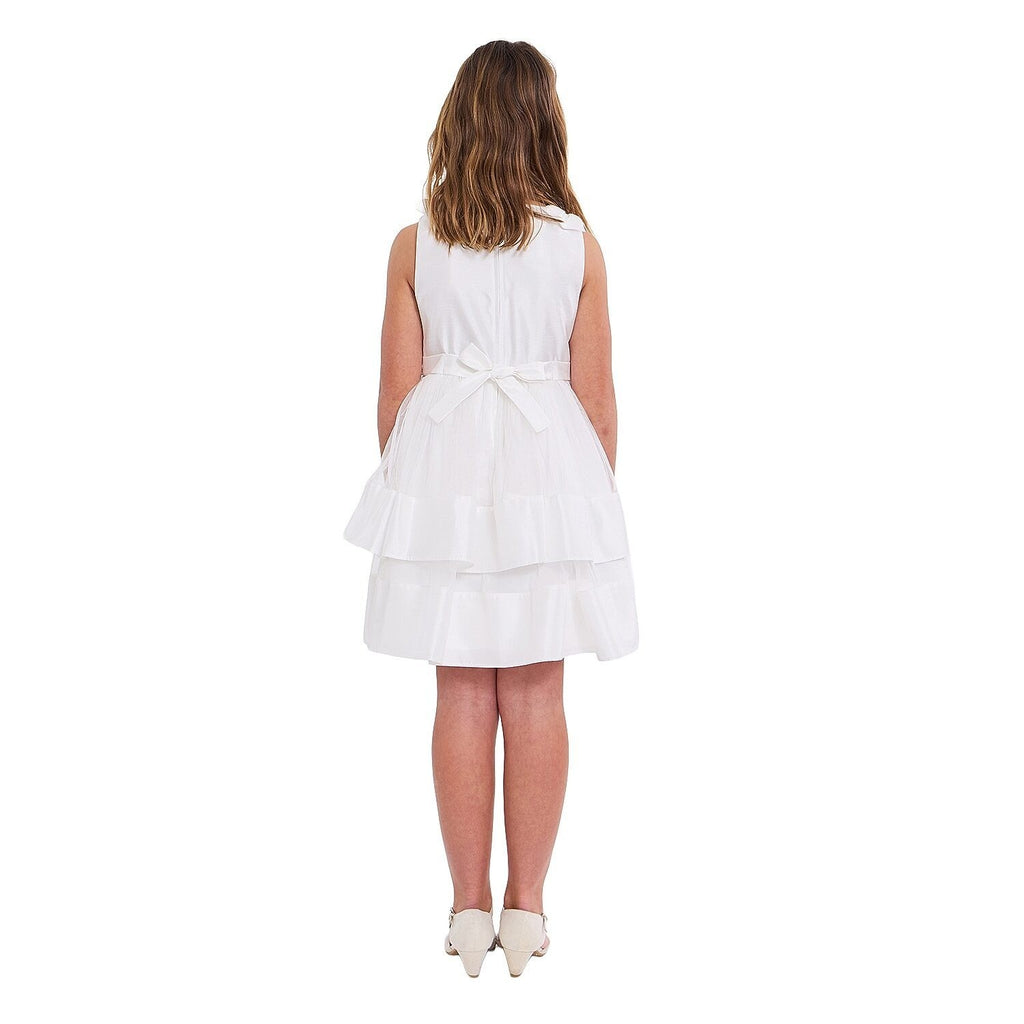 MSRP $84 Bonnie Jean Kid Girls 18 1/2, 20 1/2 Ivory Sleeveless Flower Girl Dress