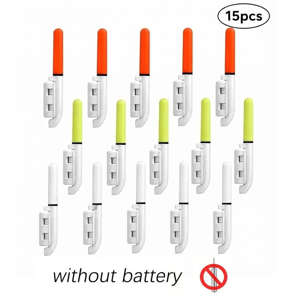 Set of 15 Fishing Rod Tip Night Lights LED Glow Sticks BATTERY NOT INCLUDED