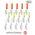 Set of 15 Fishing Rod Tip Night Lights LED Glow Sticks BATTERY NOT INCLUDED