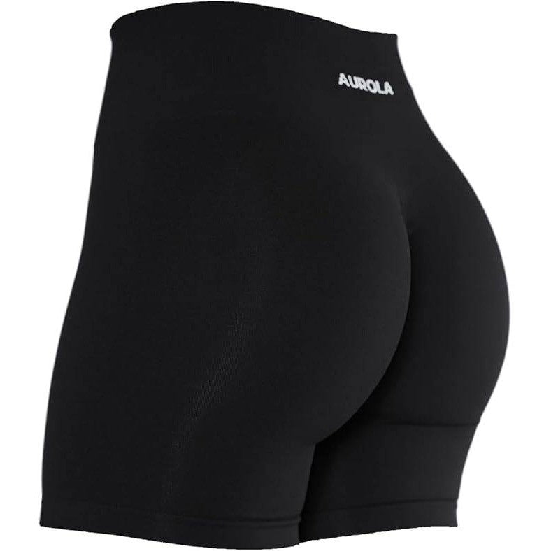 MSRP $26 AUROLA Women's XS Intensify Workout Shorts Seamless Scrunch S