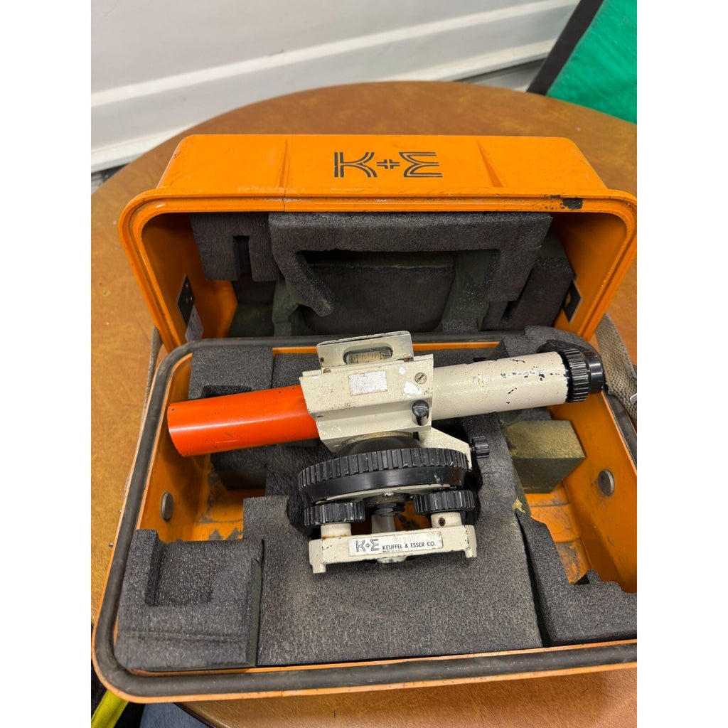 Vintage K&E Keuffel & Esser Survey Builders Level 512085 w/ Case
