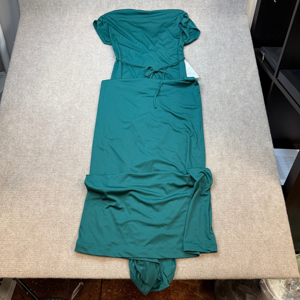 MSRP $45 KOH KOH Women's S Long V-Neck Short Sleeve Semi Formal Wedding Gown