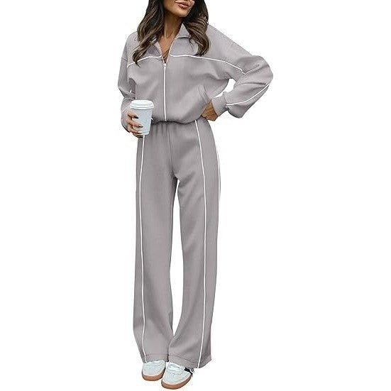 MSRP $67 BTFBM Women's M Two Piece Tracksuit Spring Long Sleeve Zip Up Swea