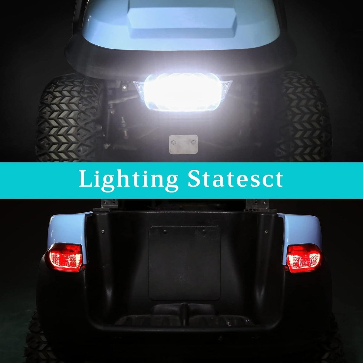 10L0L Deluxe Golf Cart Light Kit for Club Car Precedent 2004-2019 MISSING S