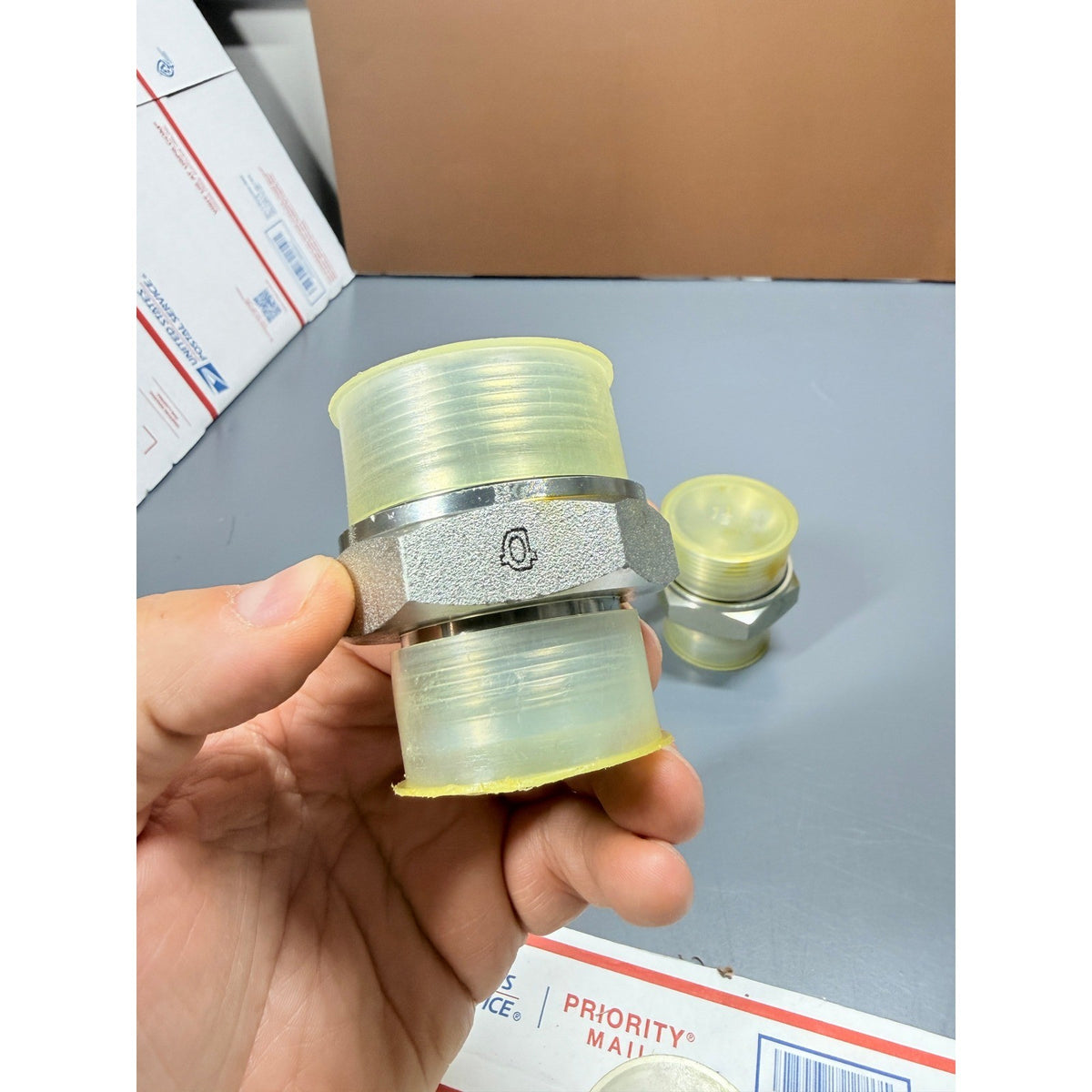 Set of 4 Hydraulic Adapters 1-5/8" JIC 37° Male x 1-1/2" NPT Male Pipe