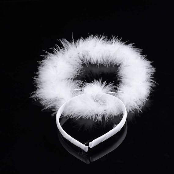 Set of 3 Lurrose Angel Halo Headband White Hair Hoop Halloween Christmas Costume