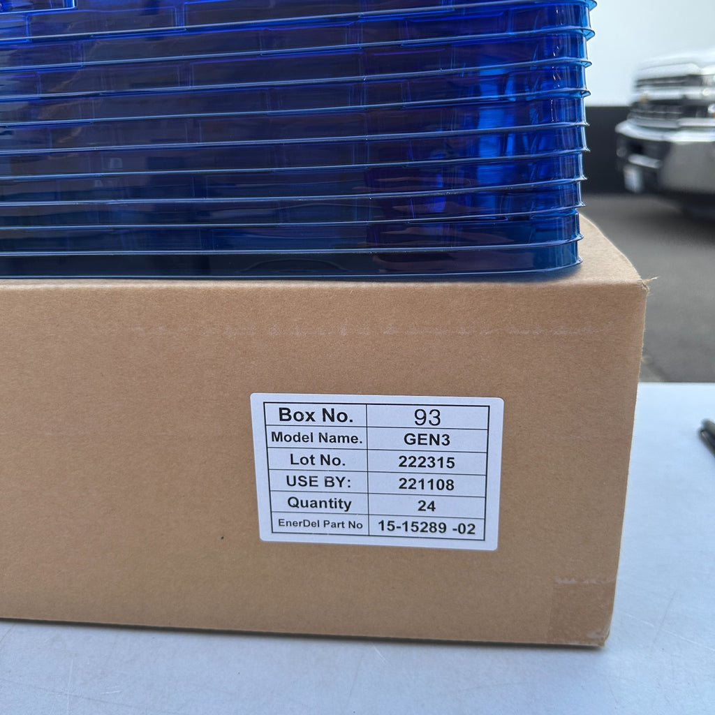 Case of 24 EnerTech EnerDel Gen 3 Li-ion Pouch Cell 3.7V 10Ah P/N 15-15289-02 NE