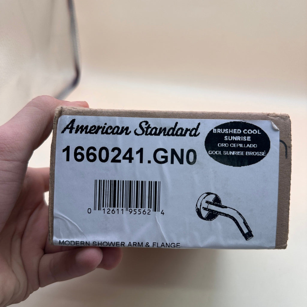 American Standard 1660241.GN0 5-1/2" Wall Mounted Shower Arm with Flange Brush
