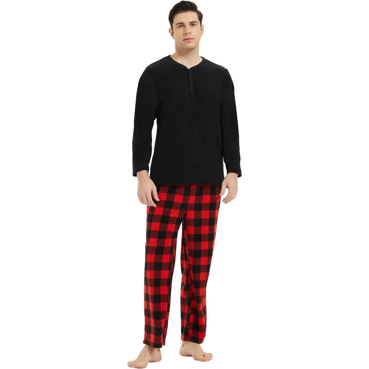 MSRP $24 U2SKIIN Men's 2XL Pajama Set Long Sleeve Sleepwear Plaid Soft Warm Pj