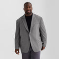 MSRP $188 Stafford Mens 52 Big Long Charcoal Hb Classic Fit Sport Coat