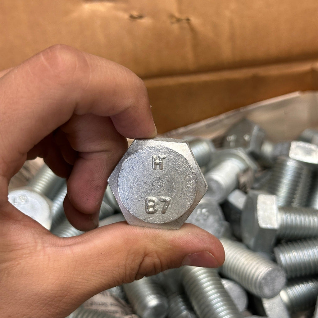 Pack of 92 Highland Threads 3/4-10 x 2 1/4 Heavy Hex Bolts A193 B7 Zinc Plated
