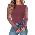 MSRP $30 Avidlove Womens S Purple Red Long Sleeve Body Suits w/ SMALL STAIN