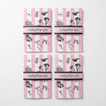 Set of 4 Pink Handmade Birthday Gift Card Booklet, Waterfall Gift Card Holder