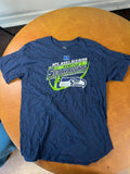 MAJESTIC Men's NFL Seattle Seahawks 2018 Schedule T-Shirt Size L #216