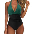 MSRP $48 SUUKSESS Women's XL Sexy Tummy Control One Piece Swimsuit Halter