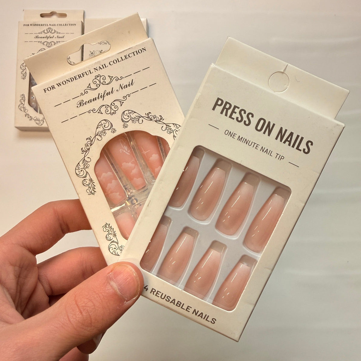 Lot of 10 Pack of 24 New False Press On Nails Assorted Designs and Colors №N11
