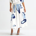 MSRP $74 Worthington Womens 1X Polar Bear Blue Smocked Waist Skirt
