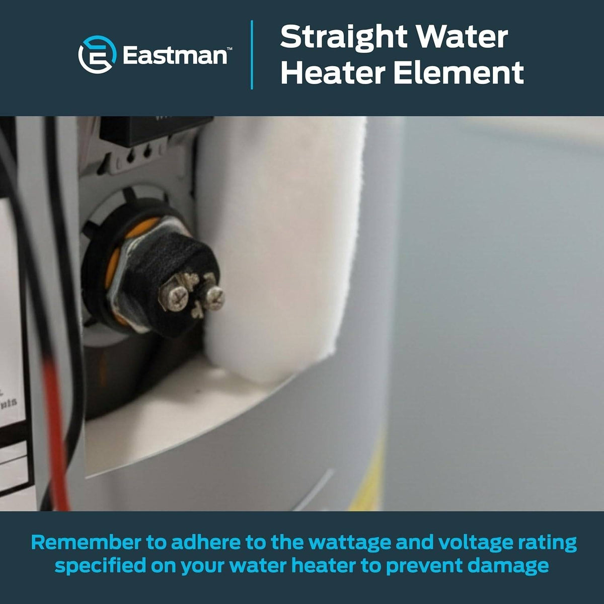 Eastman 60052 High Watt Density Water Heater Element, 3800W 240 Volt, Steel