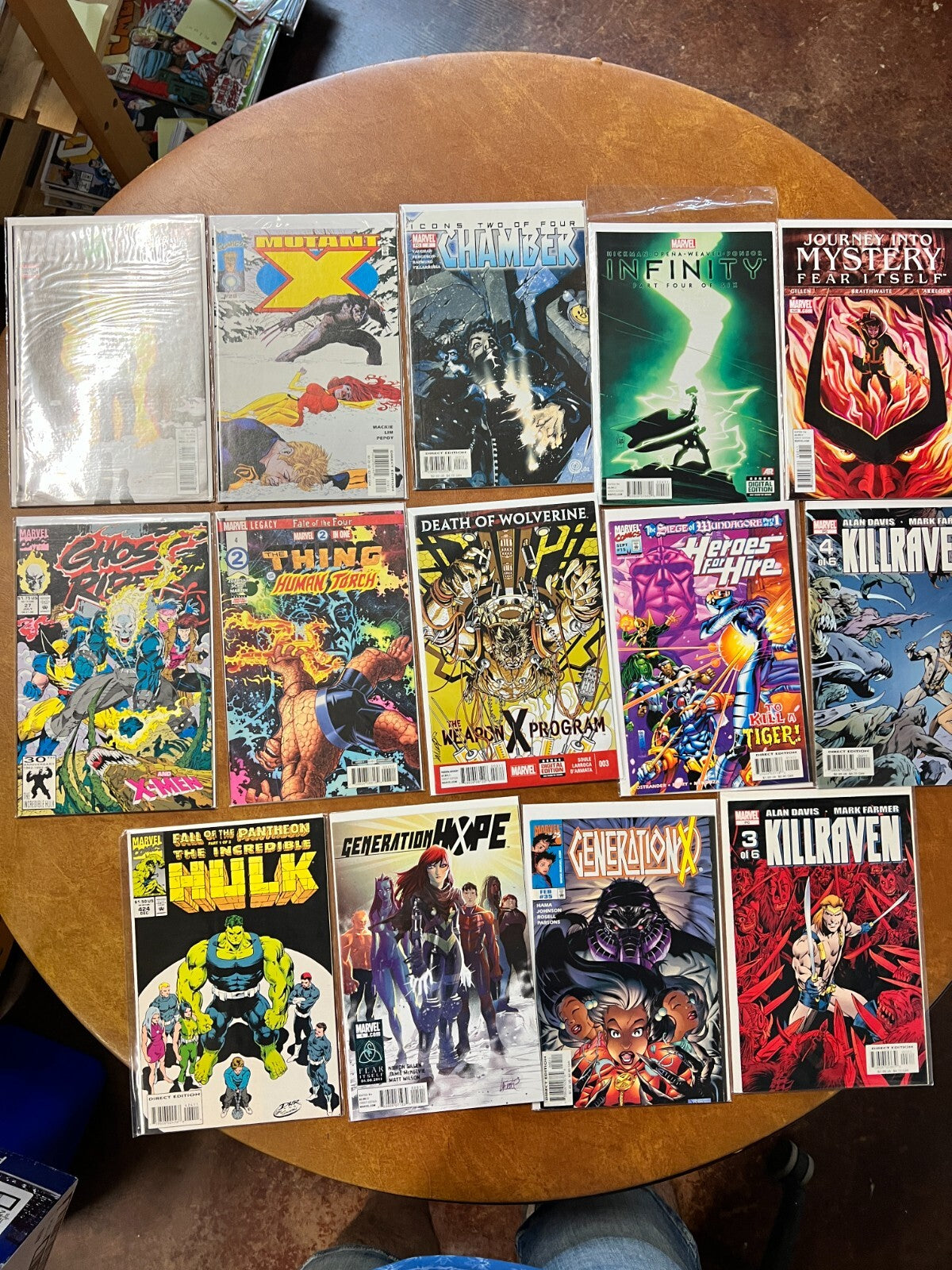 Lot of 14 Marvel Comics - Mutant X , Killraven , Incredible Hulk , The Thing Com