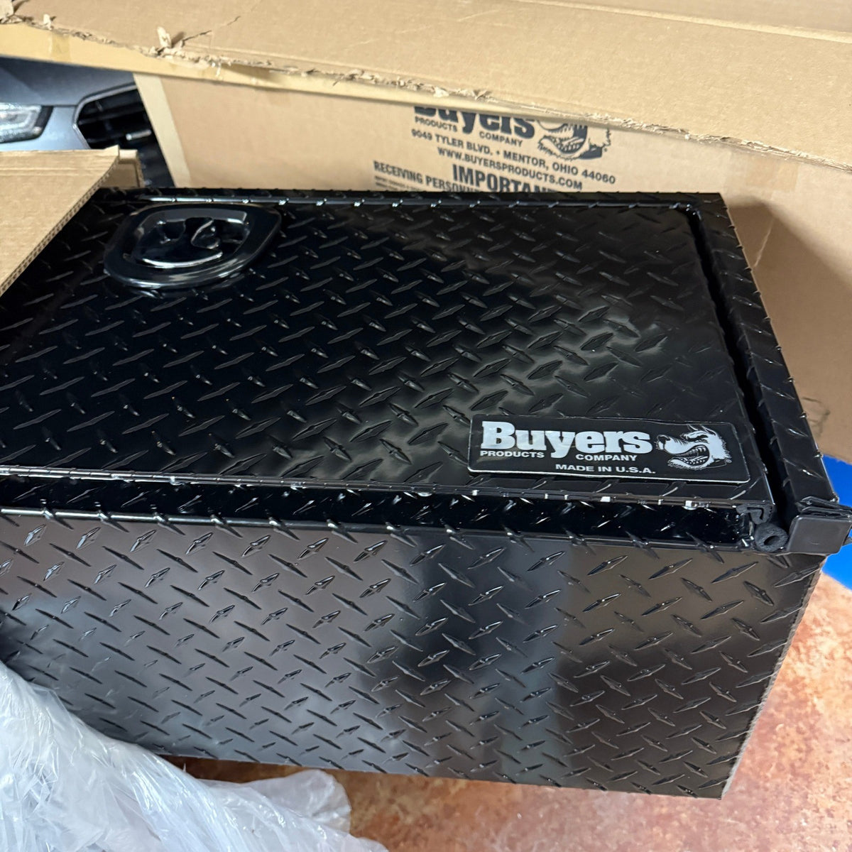 Buyers Products 1721551, 72x13x16" Black Diamond Tread Topsider Truck Box Alum