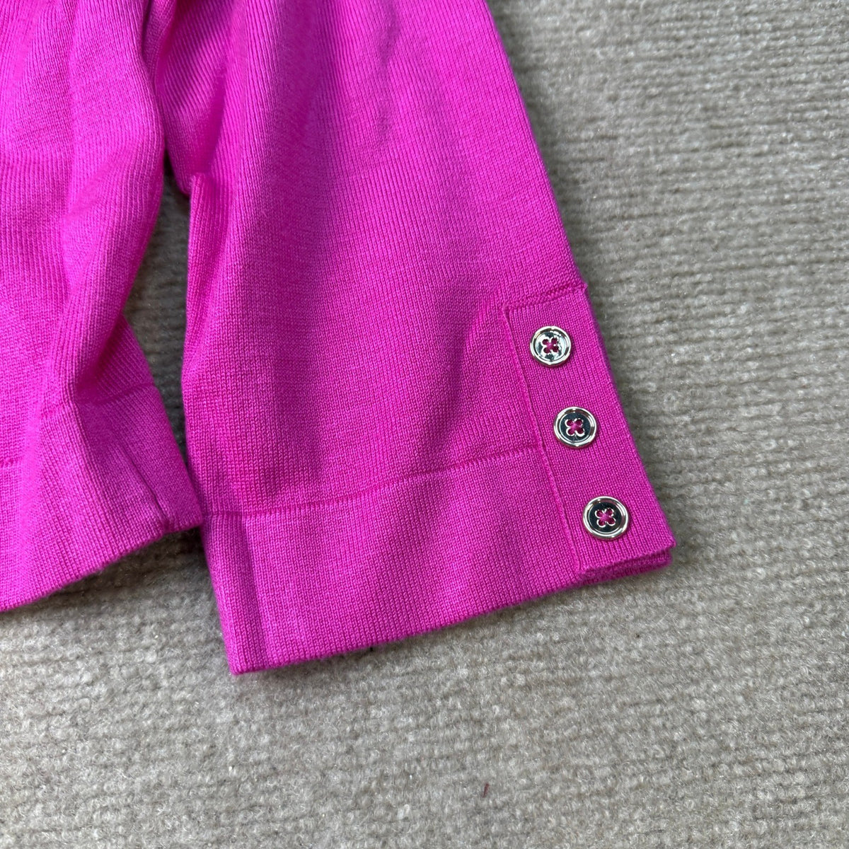 MSRP $54 Marc New York Womens M Raspberry 3/4 Sleeve Shrug