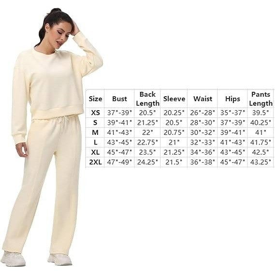 Set of 2 Blaosn Cute Workout Outfits for Women Black M Pants+Cropped