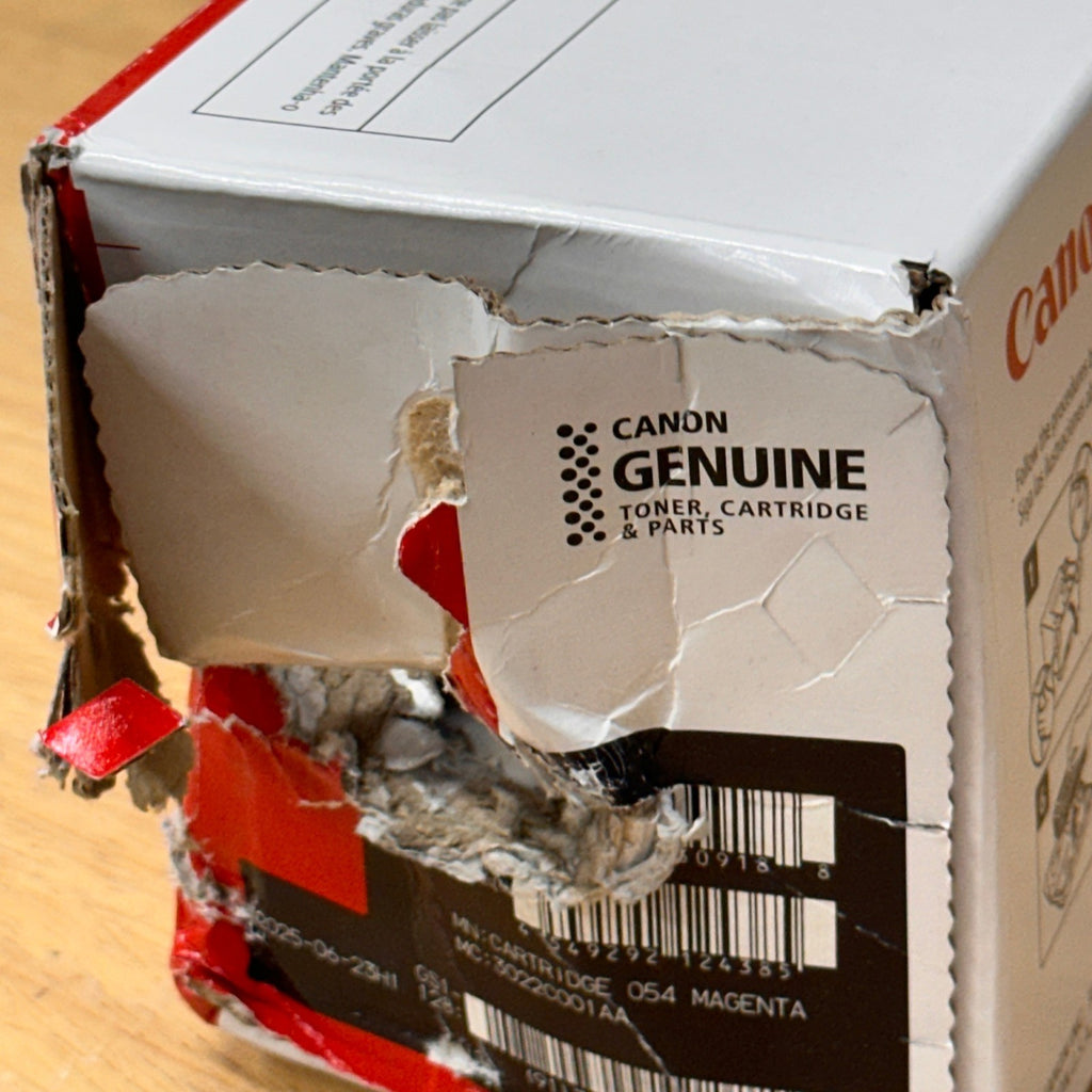 Canon 054 3022C001 Magenta Toner Cartridge LBP620C MF640C Series DAMAGED BOX