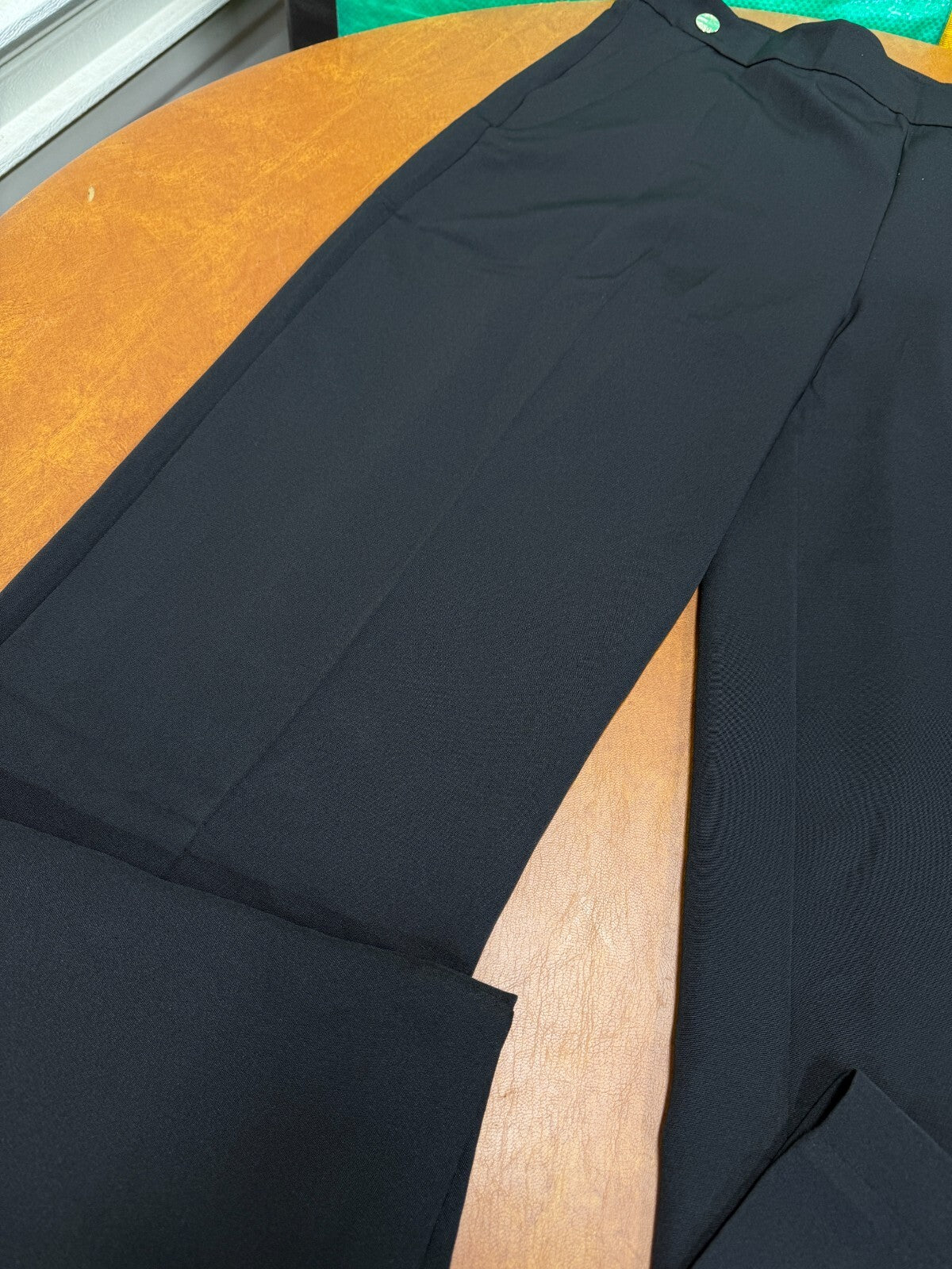 MSRP $69 Guess Women's XL Factory Lily Long Tailored Pants Jet Black NWT