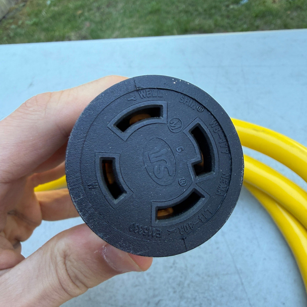 Conntek 30A Yellow Generator Extension Cord 10Ft NEMA L14-30P to L14-30R