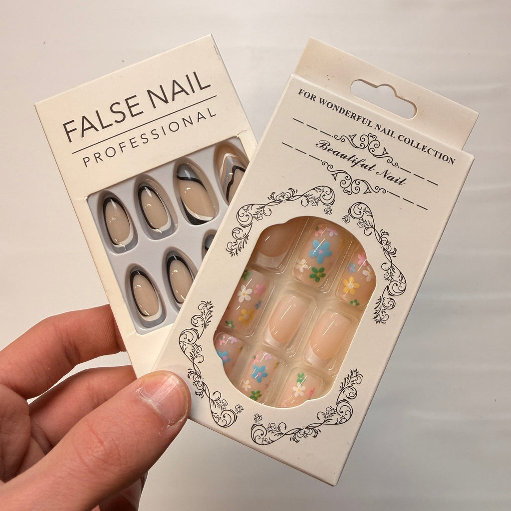Lot of 10 Pack of 24 New False Press On Nails Assorted Designs and Colors №N19