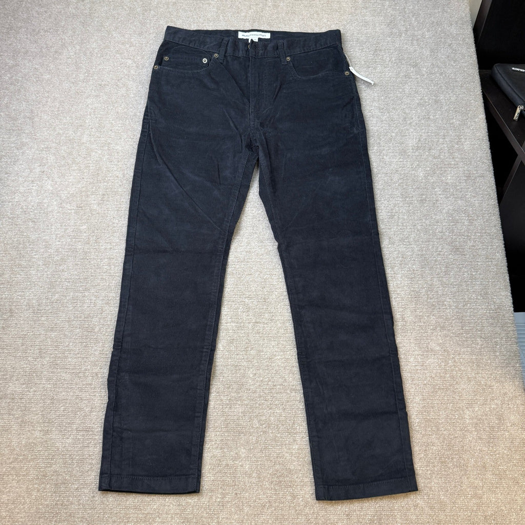 Amazon Essentials Men's 30x28 Straight Fit 5 Pocket Stretch Corduroy Pant Black