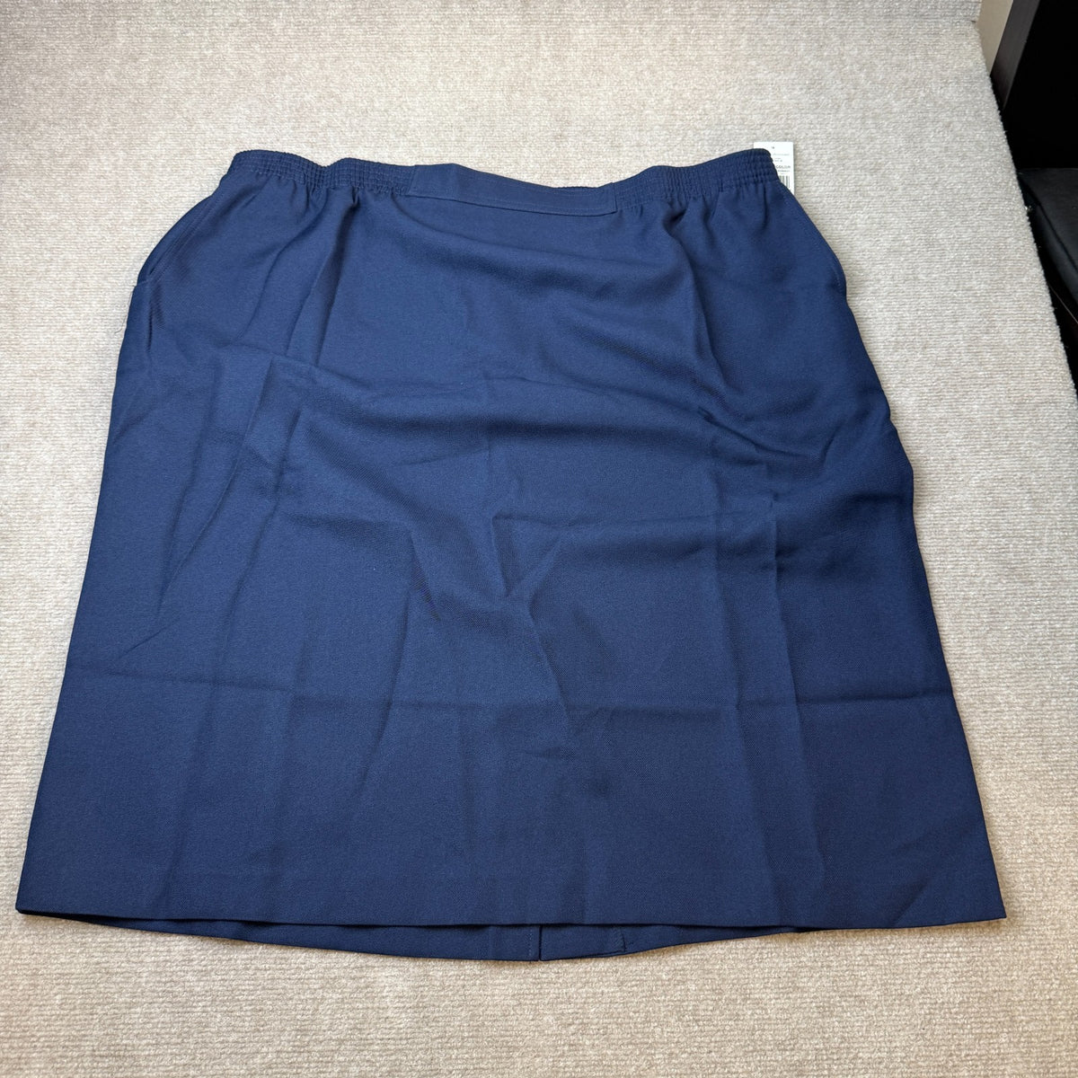 MSRP $42 Alfred Dunner Womens 22W, 24W Navy Suiting Pencil Skirt