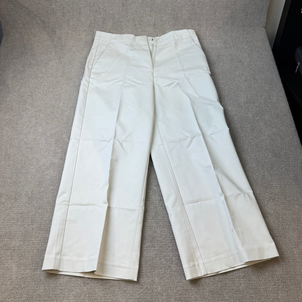 MSRP $54 Liz Claiborne Womens 10 Moonbeam Wide Leg Mid Rise Trouser Pants
