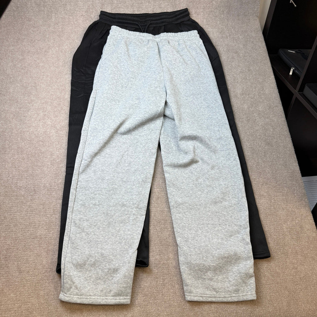 Wenouy 2 Pack Men's M Fleece Lined Jogger Sweatpants with Pockets Elastic Waist